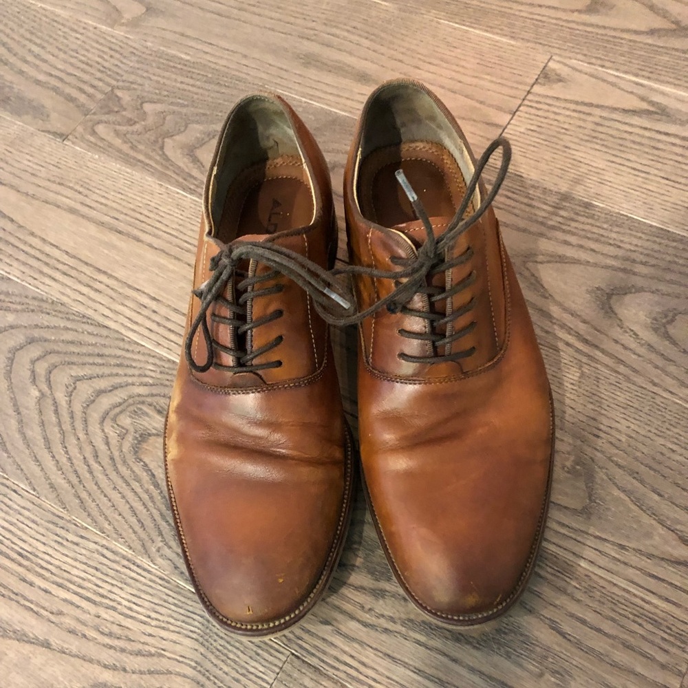 Brown men’s Aldo shoes